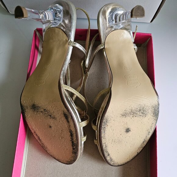 Nine West Heels - Gold-toned - Sz 6.5 - Picture 5 of 11